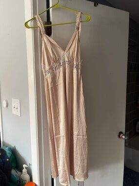 Women's Lace-Trim Slip/nightgown - Blush